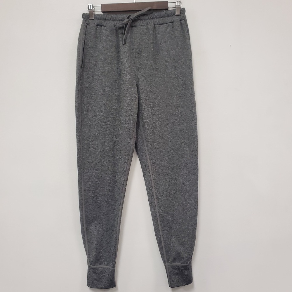 Quince Mens Flowknit Performance Jogger Size S Heathered Gray Drawstring Active